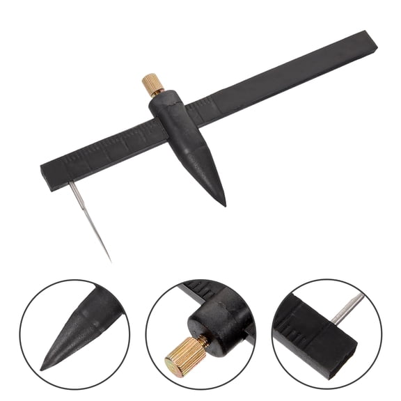MLINS Black Plastic Circle Cutter for Pottery Craft Projects with Stable Performance and Accuracy 4.5 inches