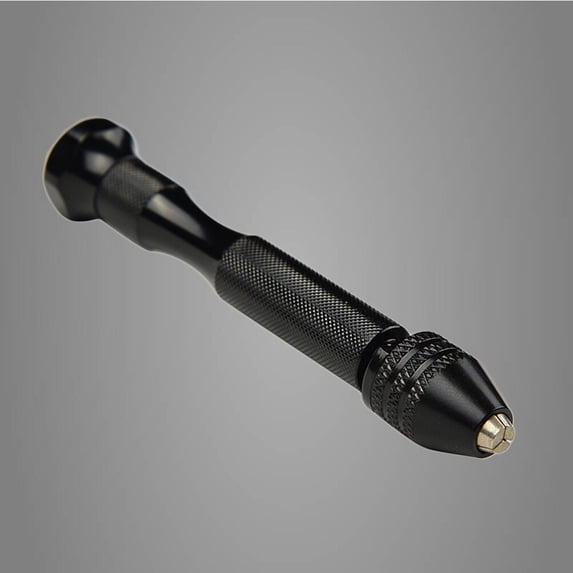 MLINS Black Precision Pin Vise Hand Drill with Drill Bits for Models and Hobby