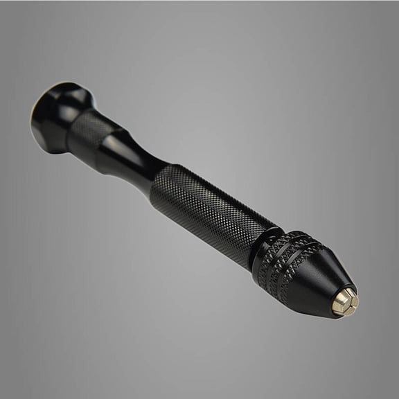 MLINS Black Precision Pin Vise Hand Drill with Drill Bits for Models and Hobby