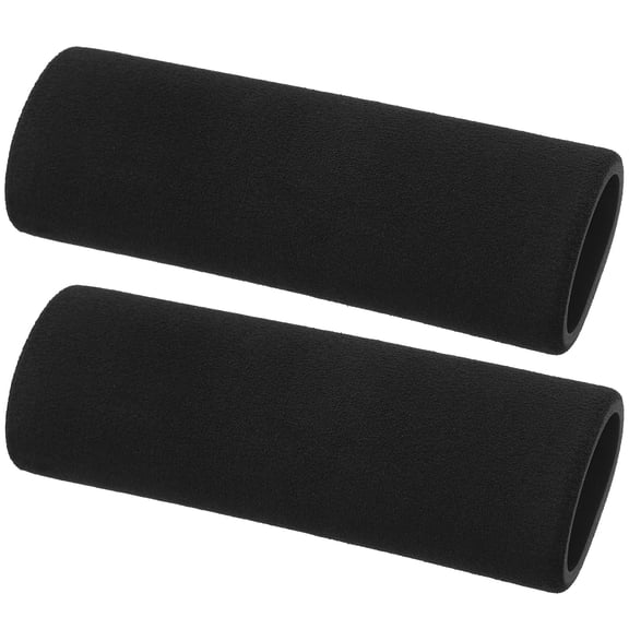 MLINS Black Sponge Motorcycle Handlebar Grips for Motor Use with Nonslip Comfort and Easy Installation 2pcs