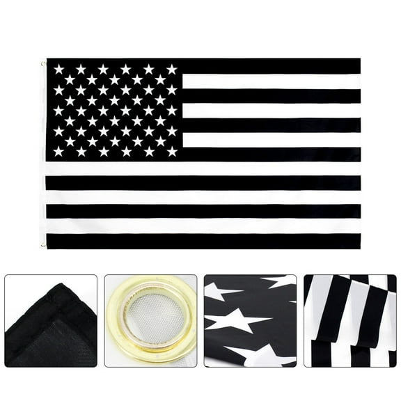 MLINS Black US Flag American Lawn Exquisite Workmanship