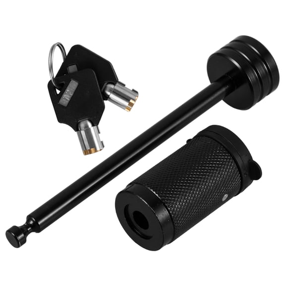 MLINS Black Zinc Alloy Trailer Lock for Door Heavy Duty Security with Easy Installation 1 Pack