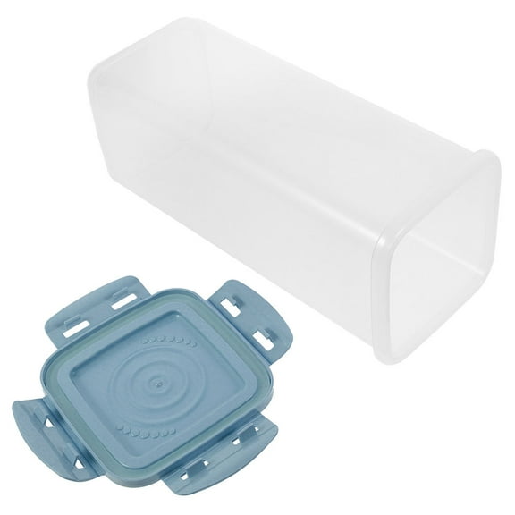 MLINS Blue Airtight Yogurt Storage Container for Kitchen Use Made of PP Keeps Food Fresh and Organized 7.87"x3.94"x5.12"