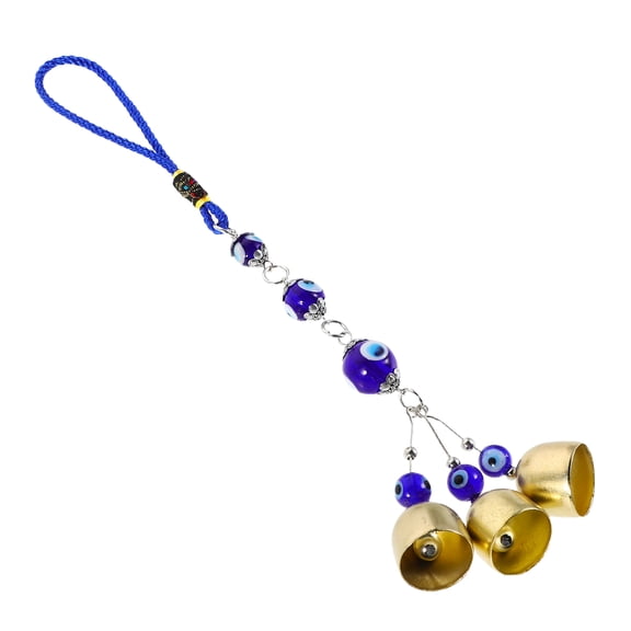 MLINS Evil Eye Wind Chime Amulet Feng Shui Turkish Eye Car Hanging Bell Ornament Decoration