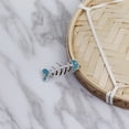 thumbnail image 1 of MLINS Blue Fish Bone Brooch Enamel Lapel Pin Alloy Jewelry Gift for Decor Use Ideal for Clothing Accessories 2.5x1.5 inches, 1 of 8