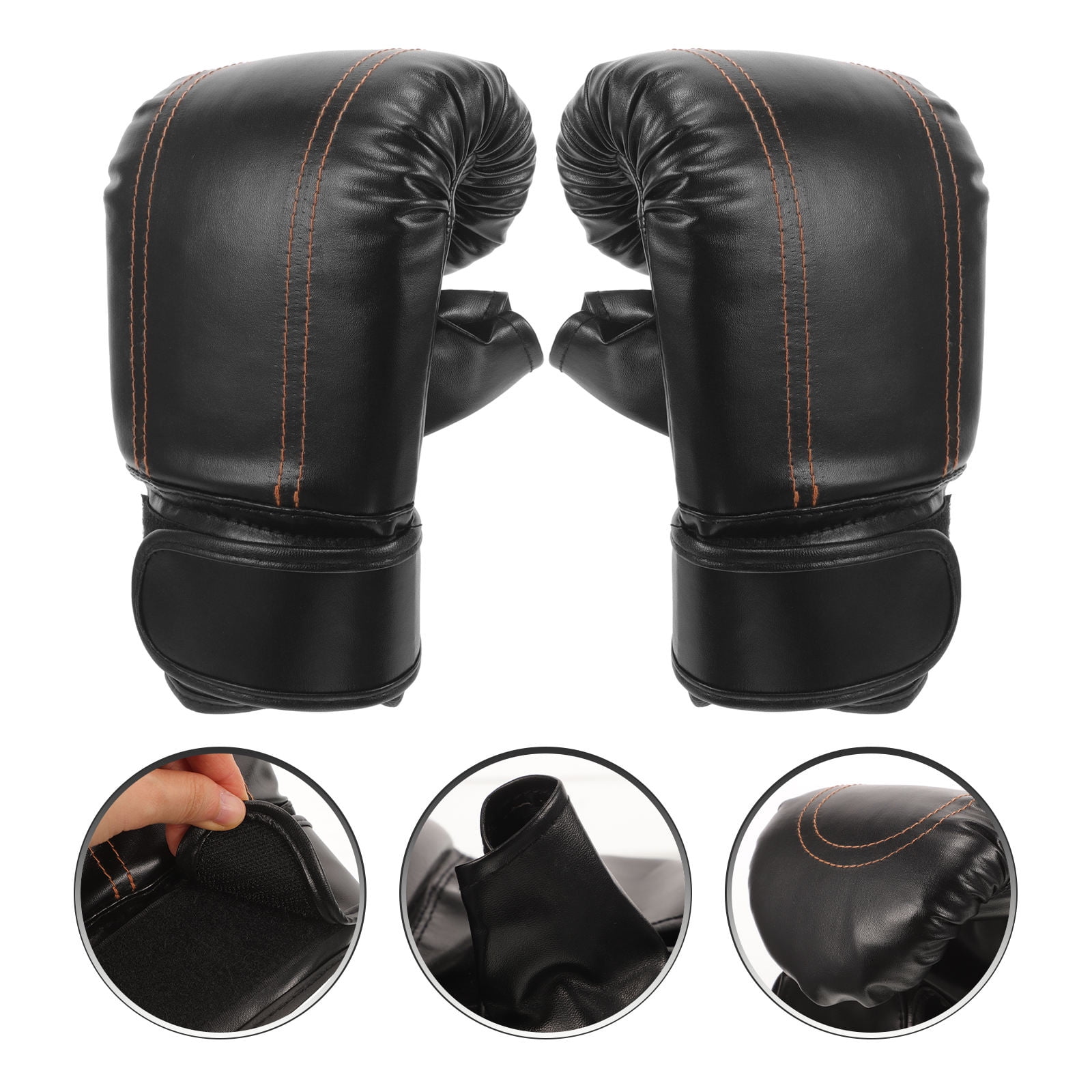 MLINS  Boxing Gloves for Women Professional Kickboxing Workout Training Man Child Black