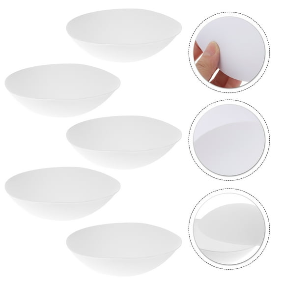 PTOOTP Replacement Pad Inserts White Polyester Washable Reusable 5Pairs