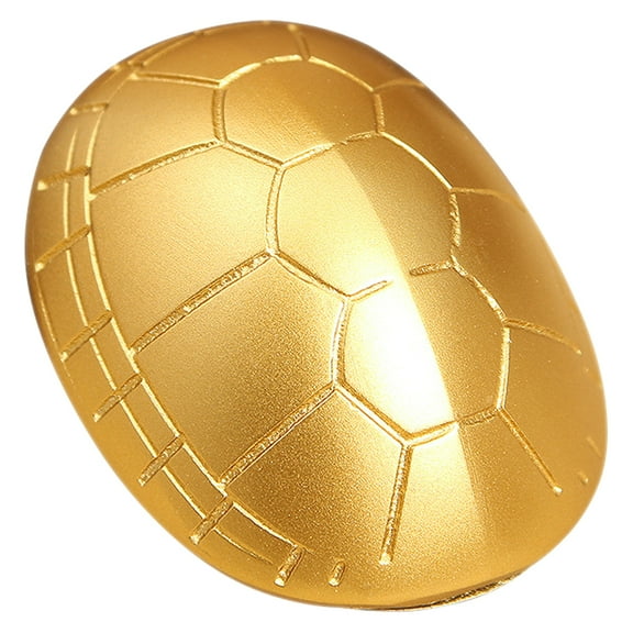 YUYUETIME Golden Brass Turtle Shell Figurine for Living Room Table Decorative Brass Artware