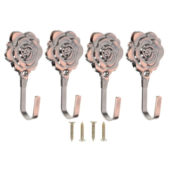 FOMIYES Decorative Curtain Holdbacks Iron 4 Sets 3.7X1.8X1.2in