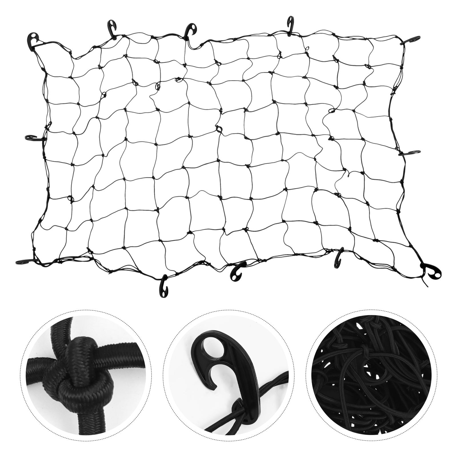 MLINS Bungee Cargo Net Car Roof Luggage Netting Roof Cargo Carrier Mesh Bungee Net