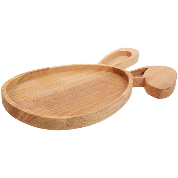 FELTECHELECTR Decorative Bunny Tray Wooden Khaki 1Pcs