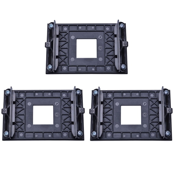 MLINS Black Plastic CPU Heatsink Mounting Bracket Compatible with B350 X370 Motherboards for Hook-Type Radiator Fans