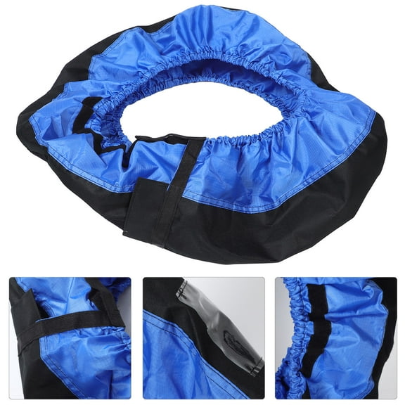 YUYUETIME Durable Blue Camper Tire Cover for Travel Trailer Wheel Protection and Easy Installation
