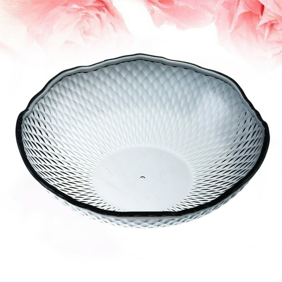 MLINS  Candy Bowls for Buffet Decorative Fruit Crystal Plate