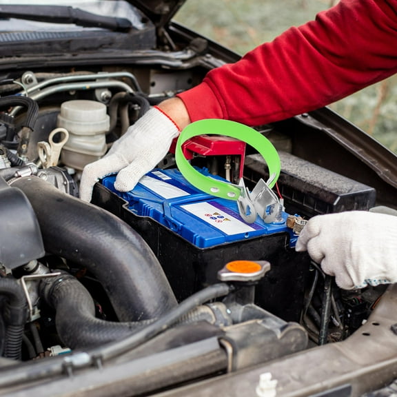 DINHEAROM Automotive Battery Lifting Belts Battery Carrier Rubber 1Set