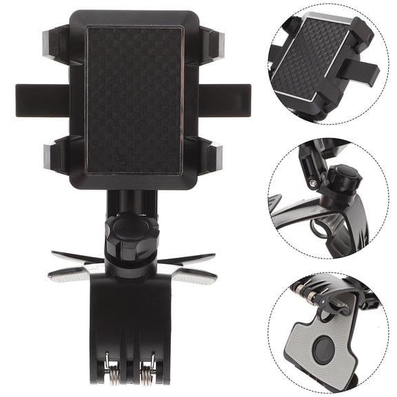 YUYUETIME Phone Cradle for Car Mobile Phone Bracket Black 1Set