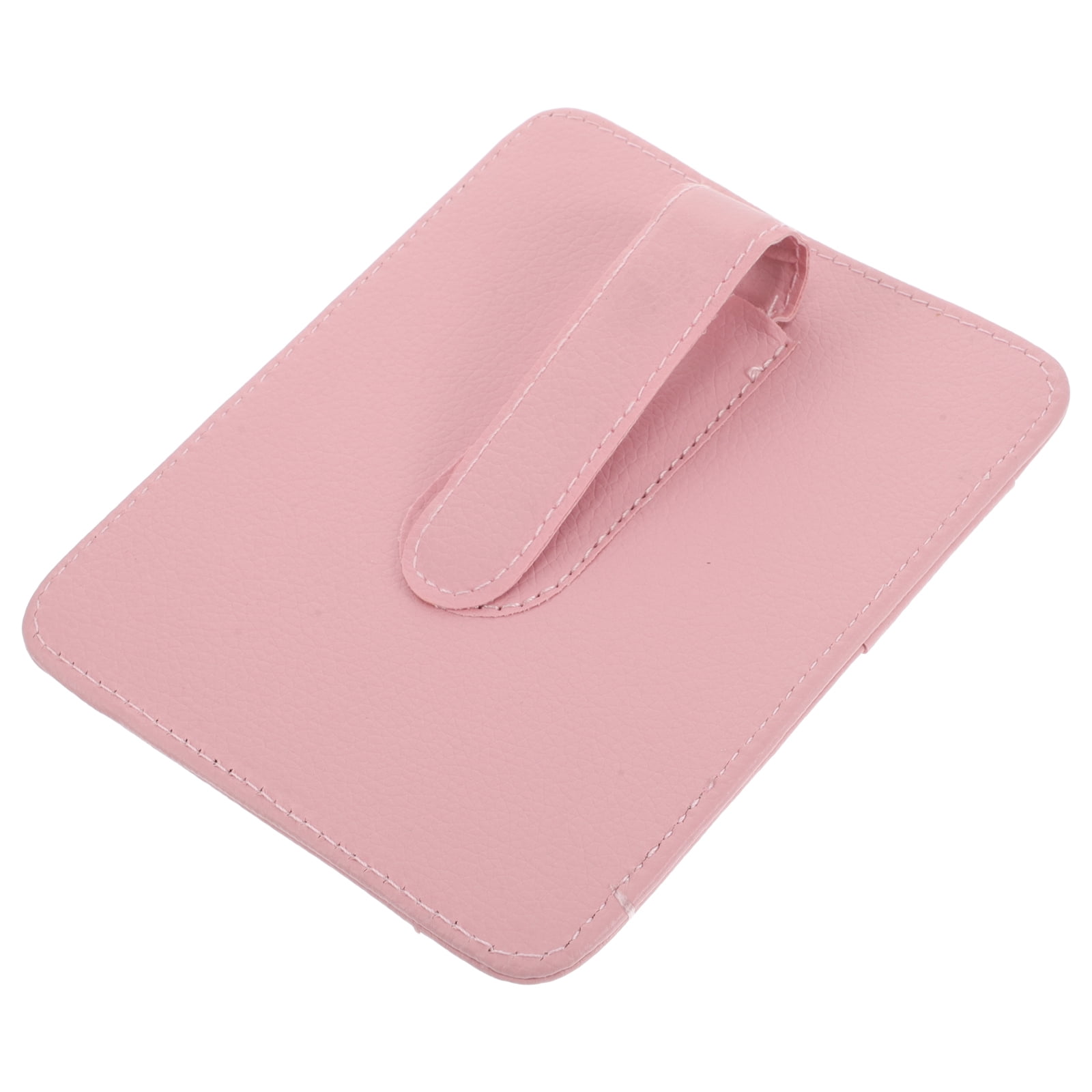 Car Sun Visor Organizer - Leather Sunglass Holder With Zipper For Sunglasses, Cards, Pens - View #5