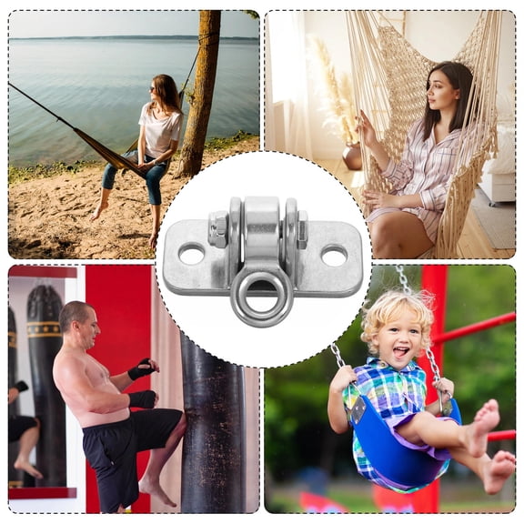 YUYUETIME Durable Metal Ceiling Hanger for Porch Swings and Hanging Kits Silver