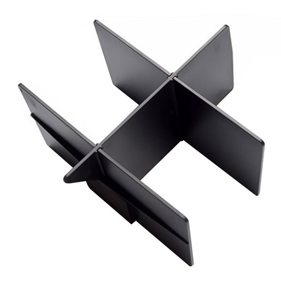 DINHEAROM Center Console Organizer Compatible Black ABS 1Pack Rectangular for Car Maintenance