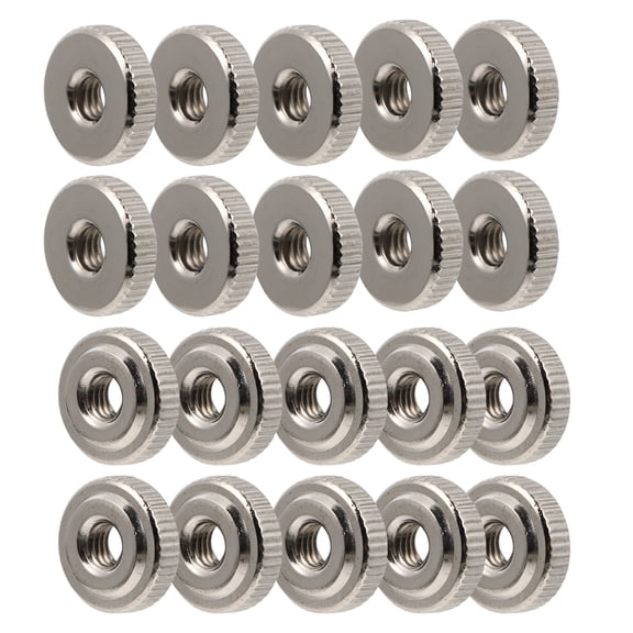 MLINS Chain Stackable Lock Adjustment Nut Connector Nuts 1.18X1.18X0.40CM Silver