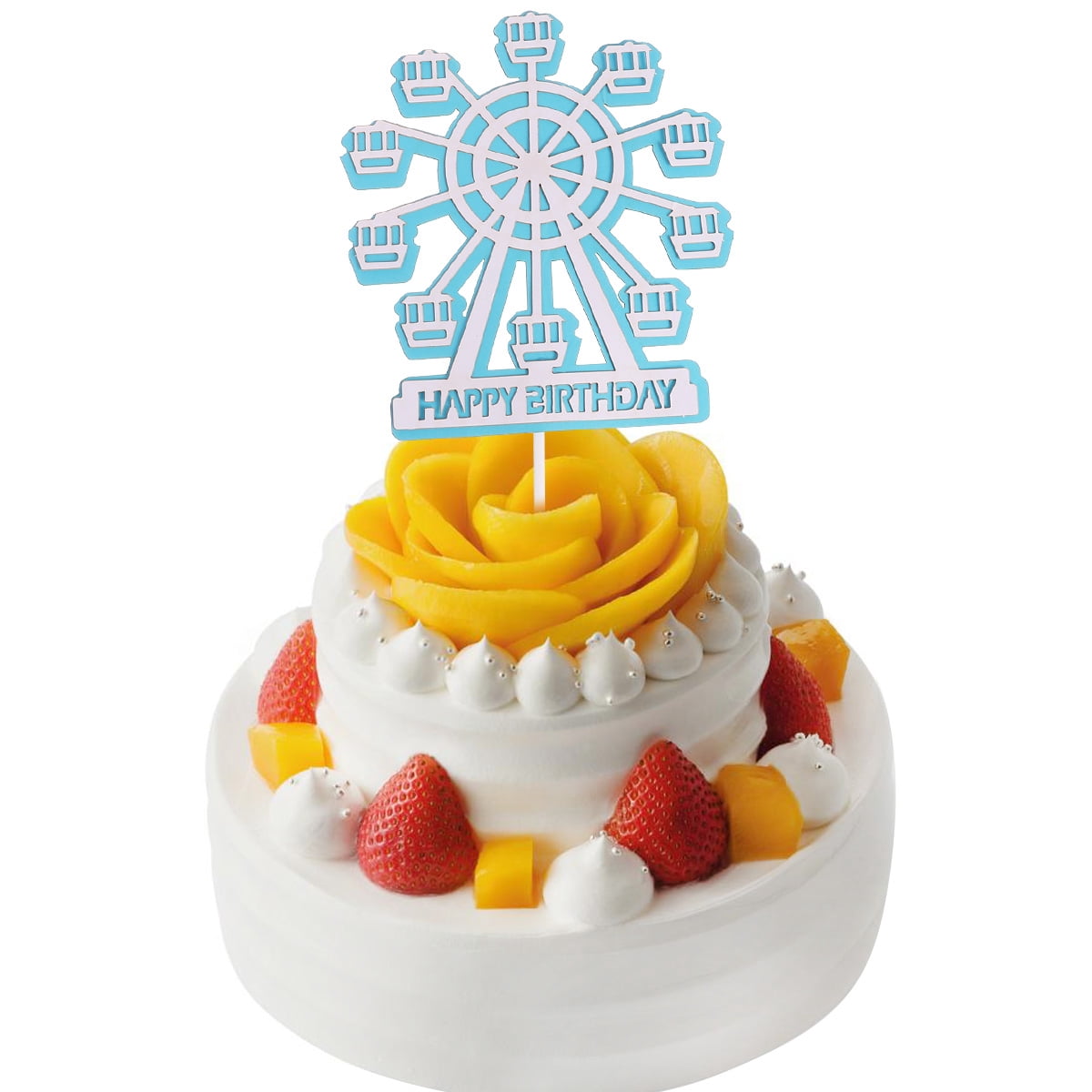 MLINS Charming Ferries Wheel Shaped Cake Topper for Birthday Party ...
