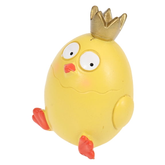 DINHEAROM Cartoon Cake Topper Resin Doll Yellow 1Set