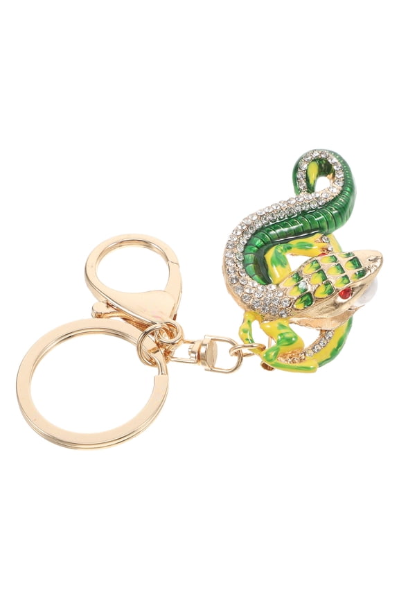 cool snake keychain 1Pcs Green Zinc Alloy Decorative Charm for Everyday Use
