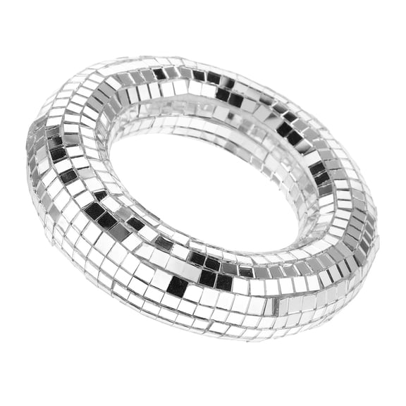 MLINS Circle Disco Ball Round Shaped Hanging Mirror Ball Disco Ball Ornament For Christmas Bar Ktv Stage Home Wedding Birthday