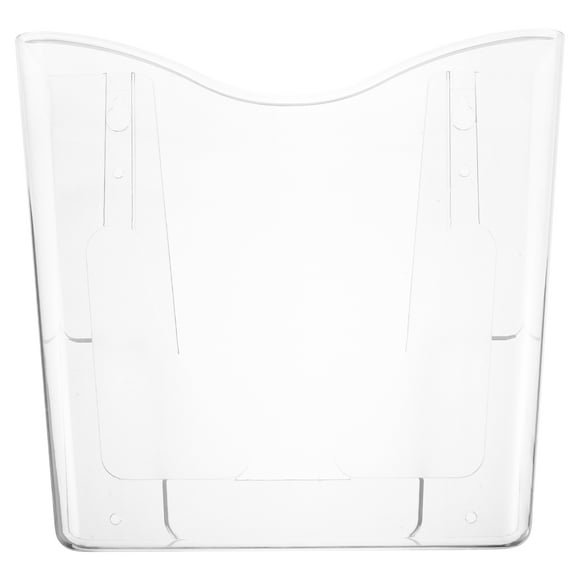 MLINS Clear Acrylic Wall Mount Paper Holder Magazine Rack Transparent Document Holder Wall Office Organizer Display Stand for Home or Office Brochure Wall Holder