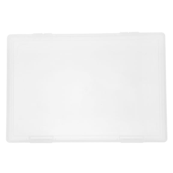 MLINS Clear File Box Document Plastic Storage Box Paper Plastic Case Board Game Storage Containers Magazine Protector File Holder Organizer for Office School