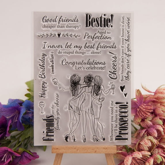 MLINS Clear Stamp Transparent Seal Stamps for DIY Scrapbooking Craft Photo Album Diary Decoration (T1437)
