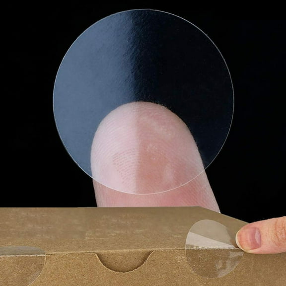 MLINS Clear Stickers for Decoration Weatherproof and Anti Aging Clear Round Labels 25mm