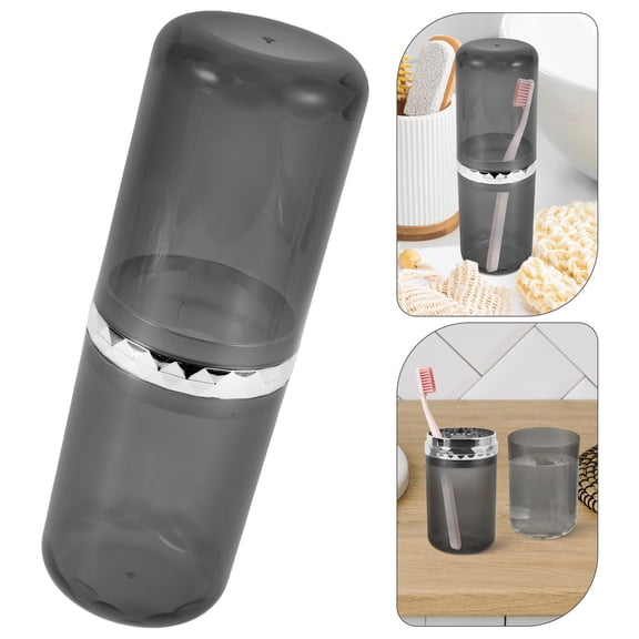 MLINS Clear Toothbrush Holder For Travel Electric Toothbrushes Portable Toothbrush Case Toothbrush Cup Toothpaste Cover Container For Traveling Camping Business Trip School