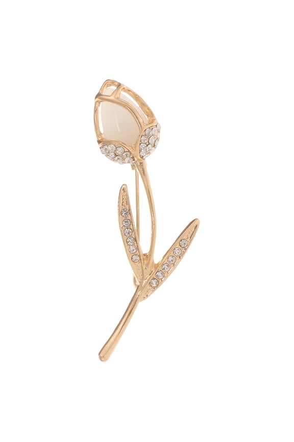 Clothing Brooch Pin Delicate Decorative Pin Tulip Flower Brooch Pin Prom Jewelry for Women