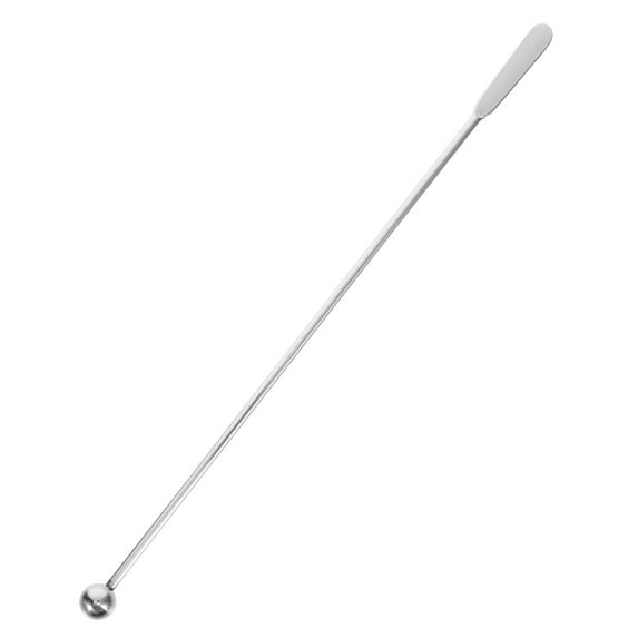 Milisten Metal Stirrer Silver 1Pcs 7.6X0.4X0.4In For Cocktail Mixing