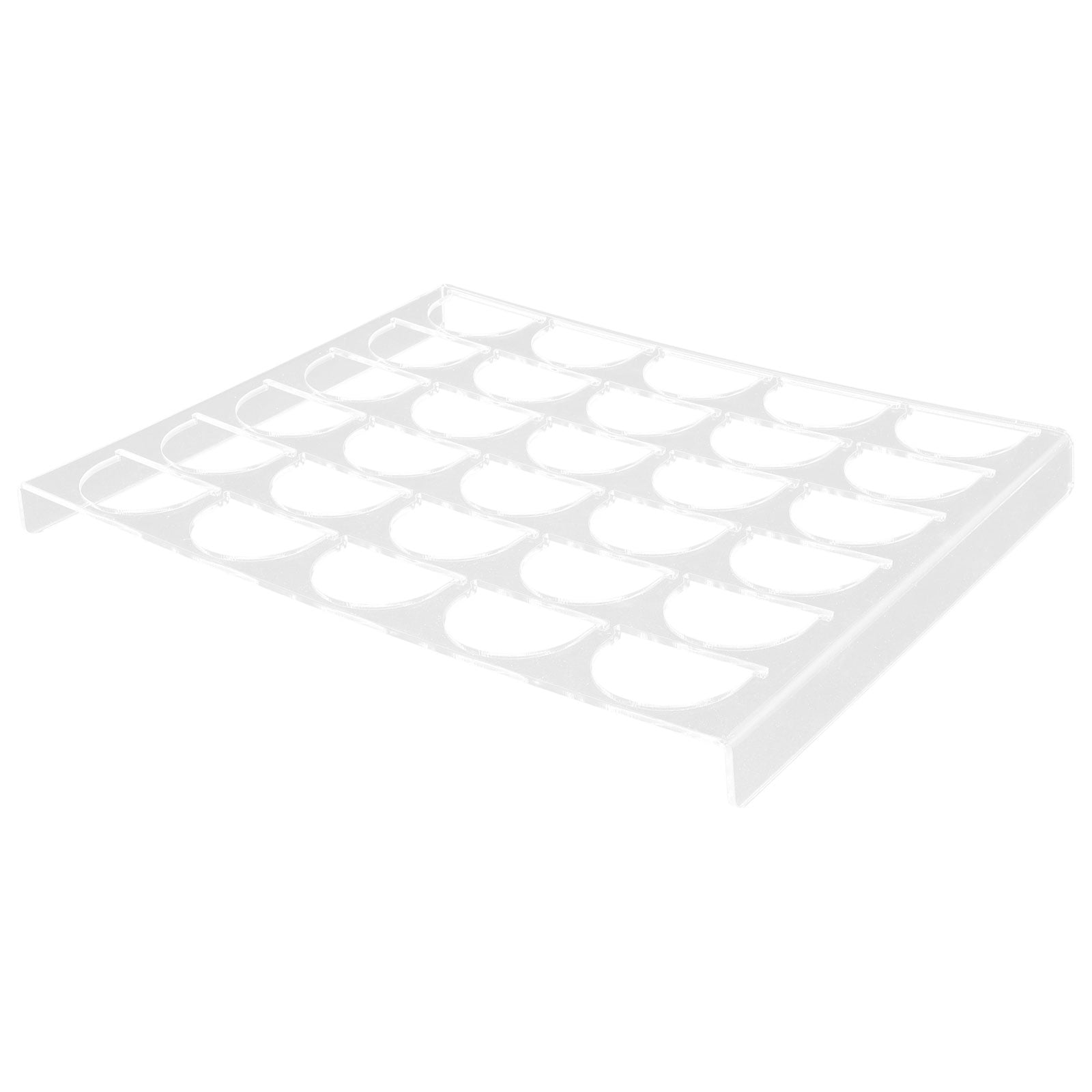 GAXIRE Capsule Coffee Rack Transparent Acrylic 1Pack 12.6x9.6x1In ...