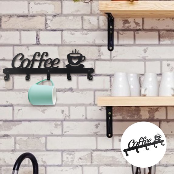 MLINS Coffee Cup Organizer Mug for Cabinet Hook Storage Hanging Rack
