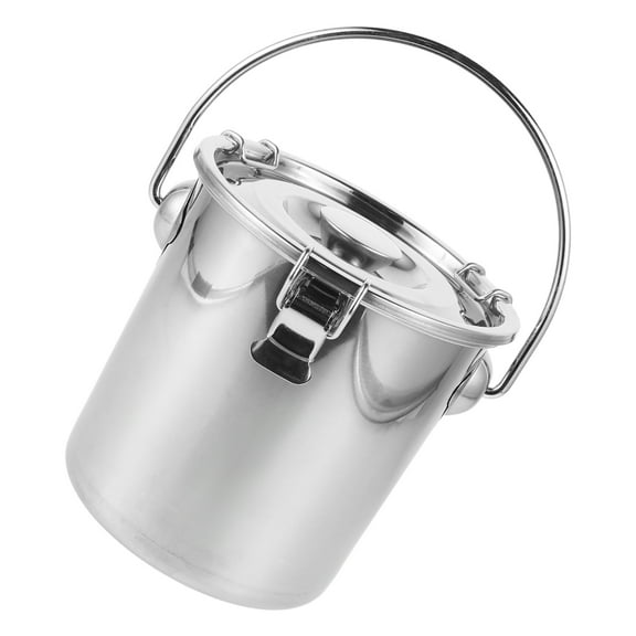 MLINS  Coffee Grounds Container Bucket Storage Airtight Travel Silver