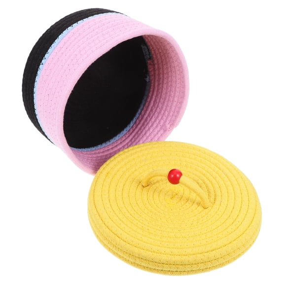 MLINS Colorful Basket Thickened Hand Trolley Bag Storage Sled Child