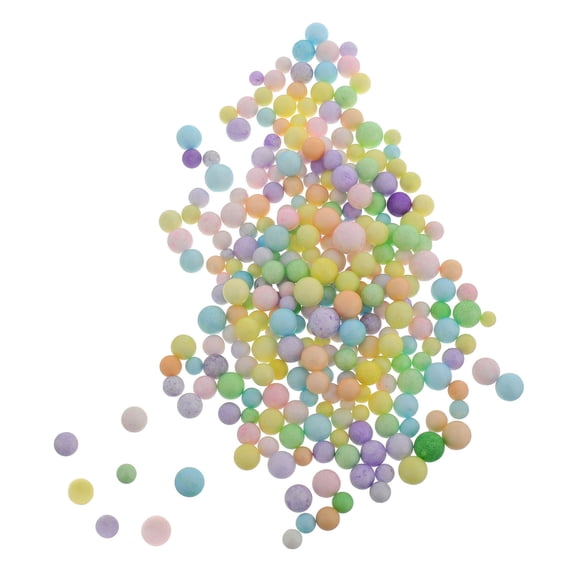 MLINS Colorful Foam Balls 4-6mm Small Foam Beads Polystyrene Colorful Filler Mini Small Round Ball Smooth Filling Bead for Vase Bean Bag Filler 100g