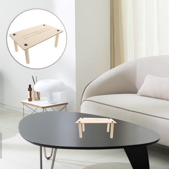 MLINS Combo Game Table Hamster Cage Platform Wooden Sixth Grade Beige