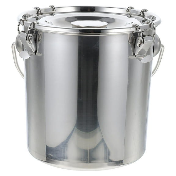 MLINS Containers Sealed Pail Sealed Storage Container 20X20X20CM Silver
