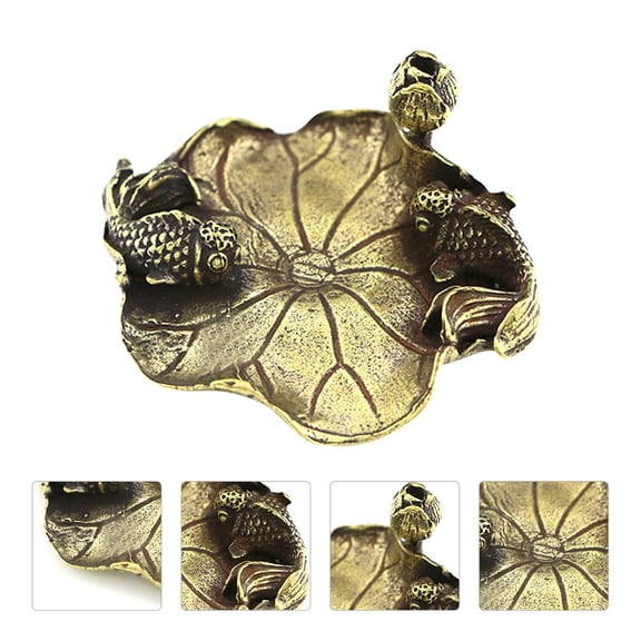 MLINS Copper Golden Desk Ornaments Antique Crafts Tabletop Decor Toy Pen Holder for Decoration