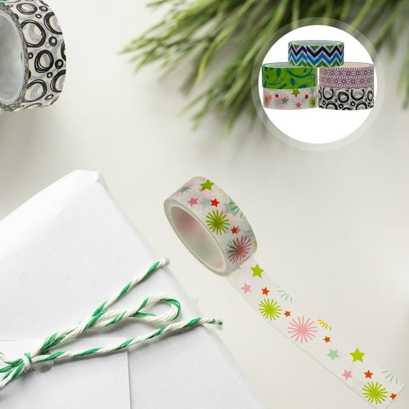 MLINS  Craft Packing Tape Delicate and Bright-Colored Retro Scraping Adhesive