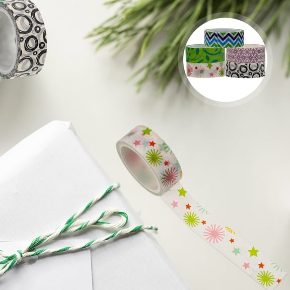 MLINS Craft Packing Tape Delicate and Bright-Colored Retro Scraping Adhesive