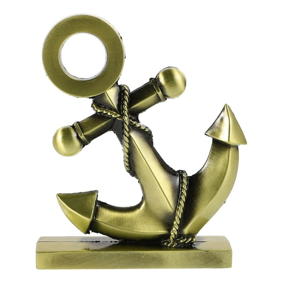 KONTONTY Tabletop Nautical Figurine Metal Anchor Ornament 1Set