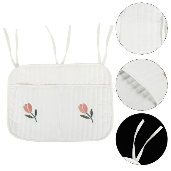 Crib Organizer Hanging Bag Cotton Caregivers 1Pcs 14.2x10.2in