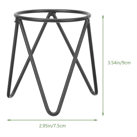 MLINS Crystal Ball Stand Storage Gazing Globe Display Vases Work Black