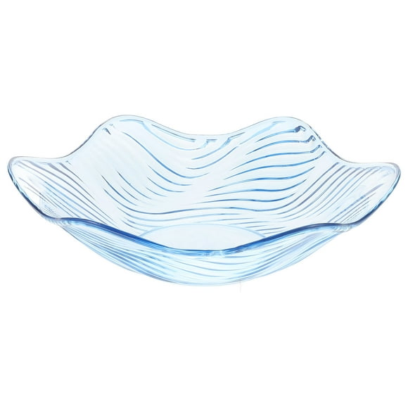 MLINS  Crystal Fruit Tray Serving Bowl Decorative Trays Candies Blue