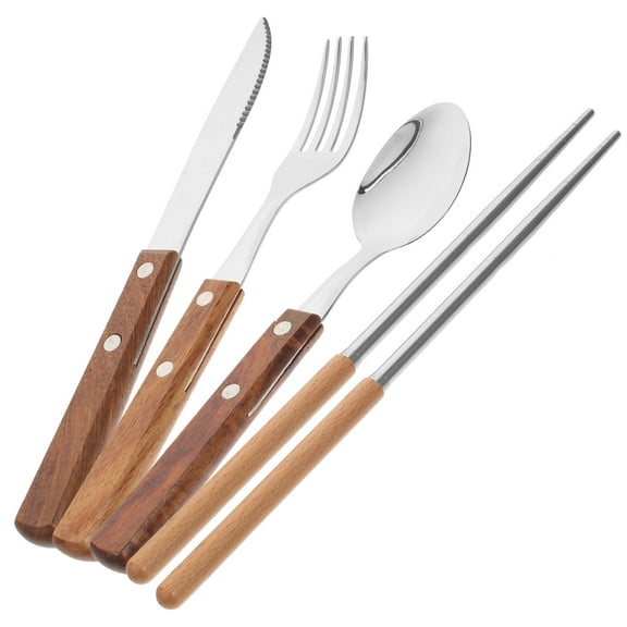 MLINS  Cutlery Spoon Set Reusable Utensils Portable Travel